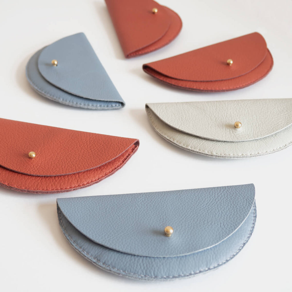 Colette Grande Coin Purse, Dove Grey | Curious Makers