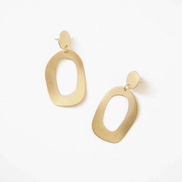 Flora Earrings, Brass | Curious Makers