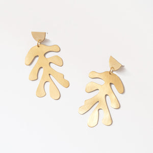 Matisse Earrings, Brass | Curious Makers