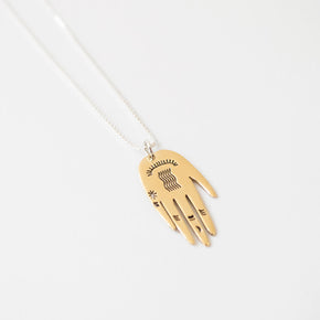 Palm Necklace, Brass | Curious Makers