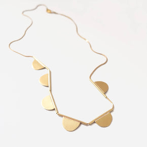 Mabel Necklace, Brass | Curious Makers