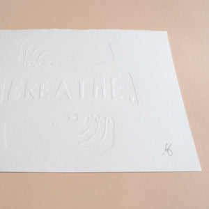 Breathe A5 Embossing Print Curious Makers