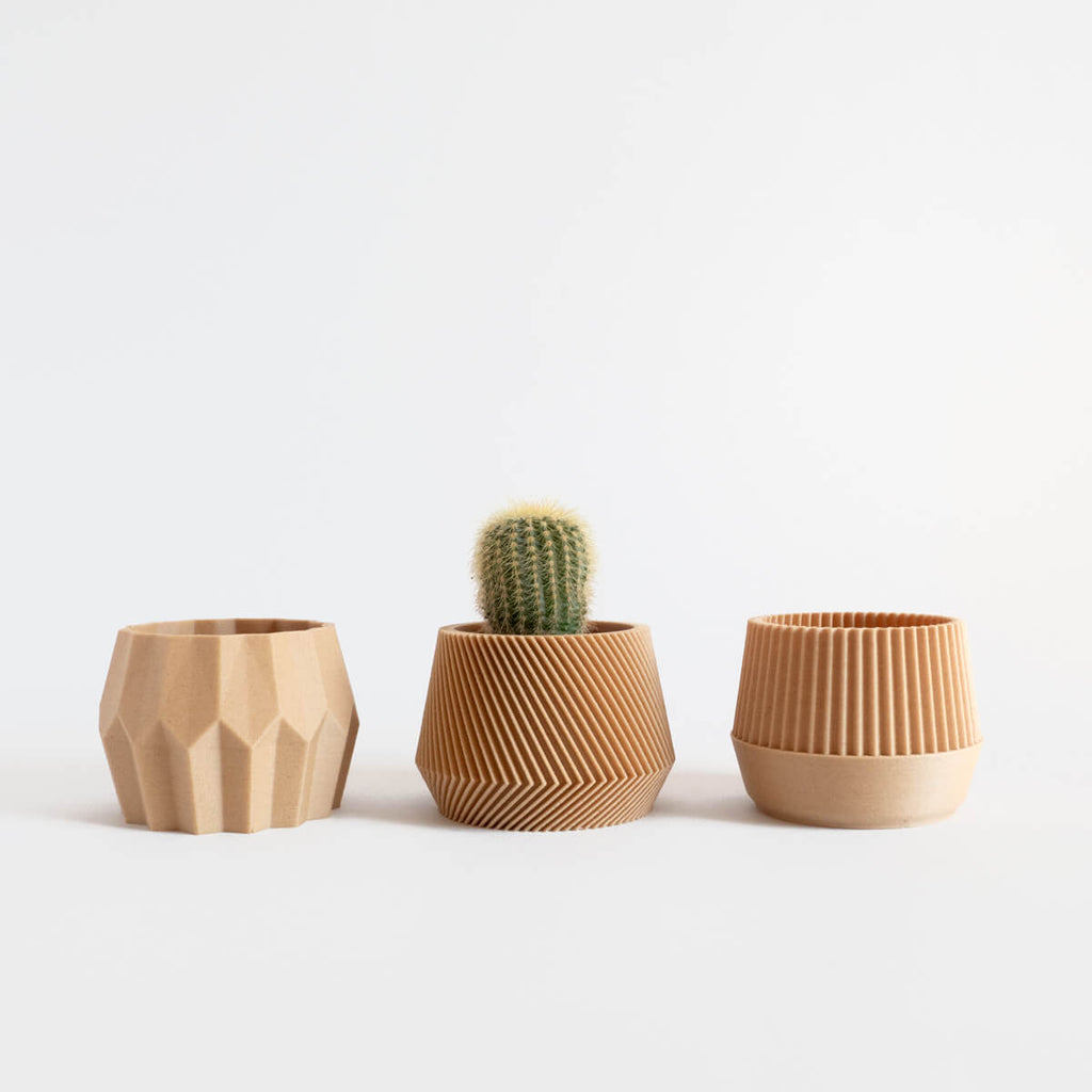 Geometric Planters, Set of 3 | Curious Makers