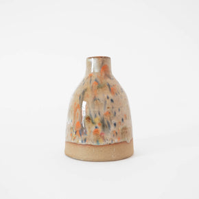 Mini Speckle Bud Vase, Brown