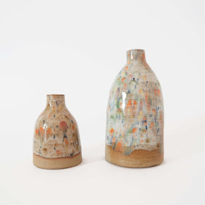 Mini Speckle Bud Vase, Brown