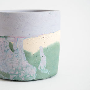 Small Round Planter, Sage and Lilac | Curious Makers