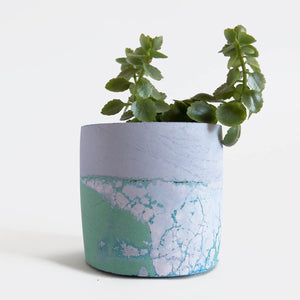 Round Planter, Sage and Lilac | Curious Makers
