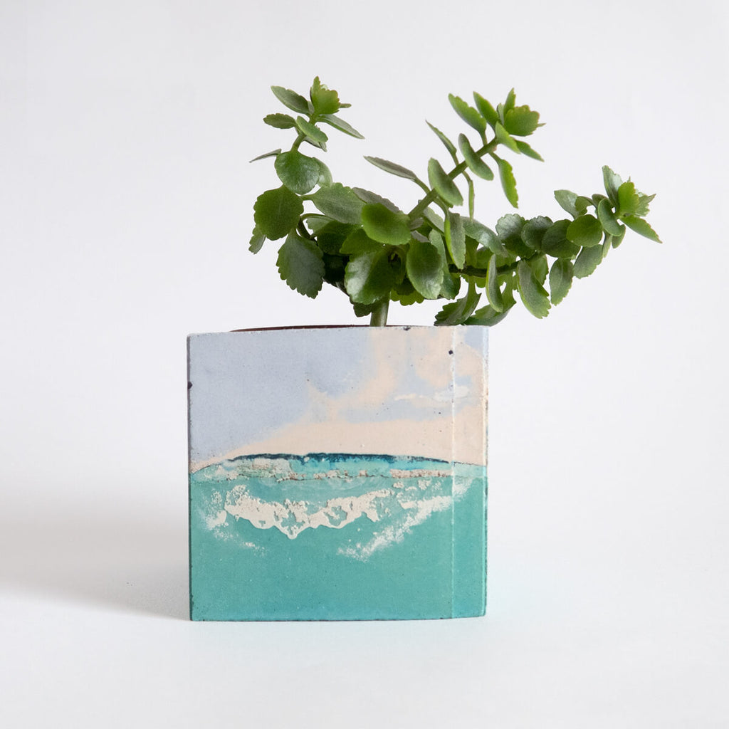 Square Planter, Sage and Lilac | Curious Makers