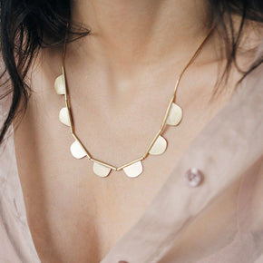 Mabel Necklace, Brass | Curious Makers